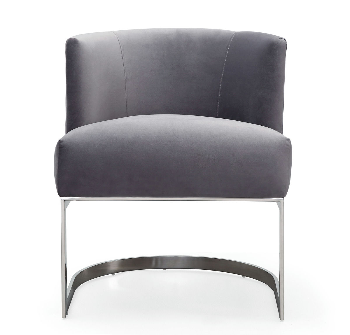 TOV Furniture Eva Grey Velvet Chair