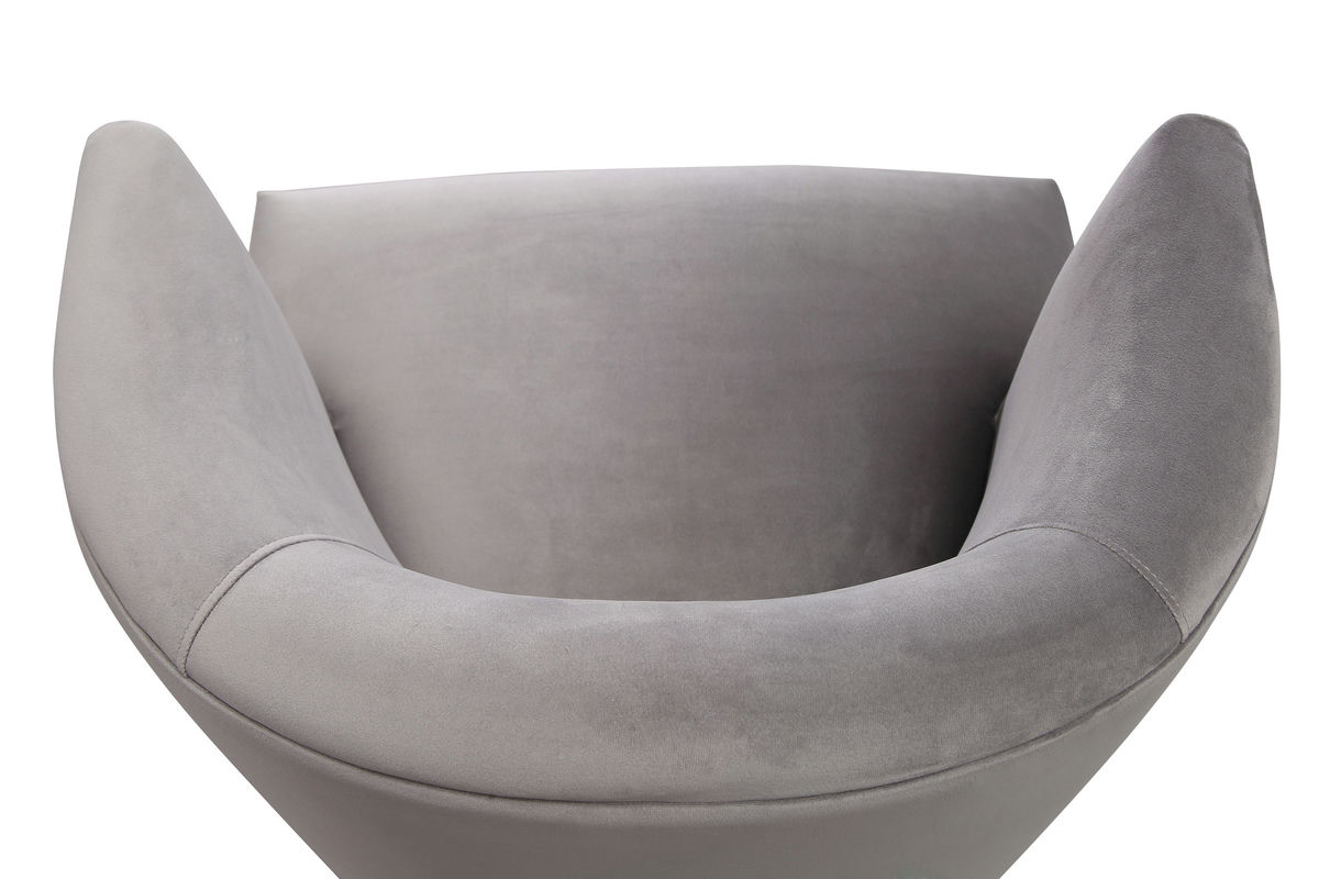 TOV Furniture Eva Grey Velvet Chair