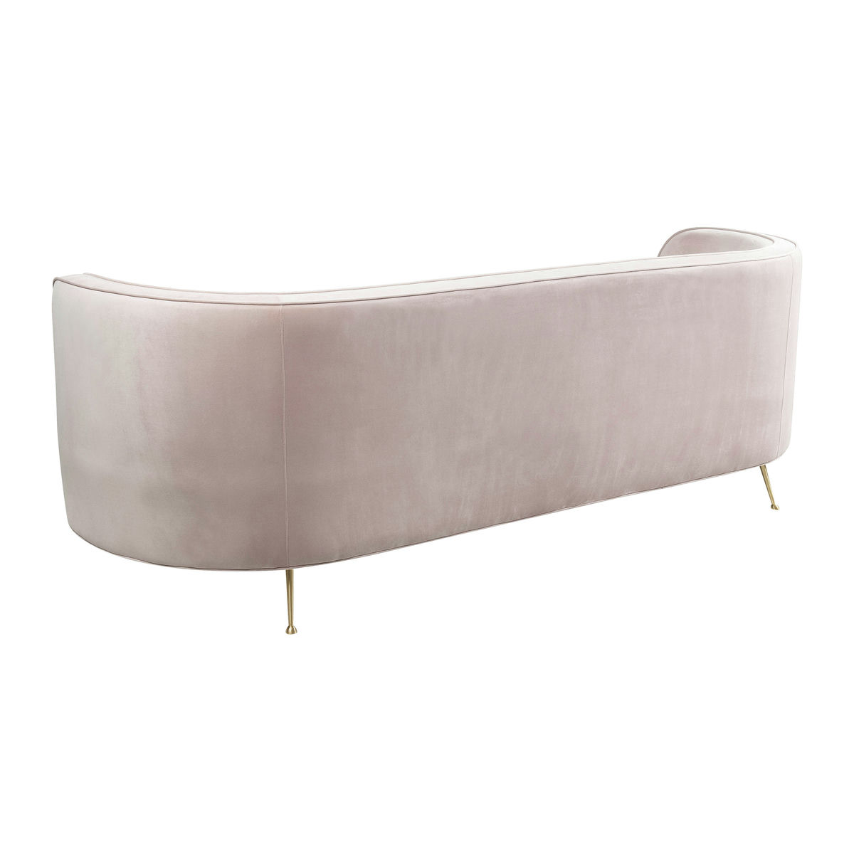 TOV Furniture Flare Blush Velvet Sofa