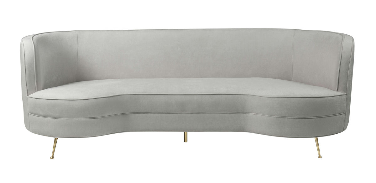 TOV Furniture Flare Cream Chenille Sofa