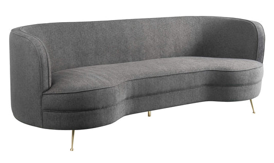 TOV Furniture Flare Grey Tweed Sofa