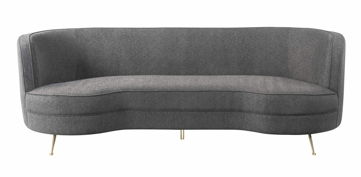 TOV Furniture Flare Grey Tweed Sofa