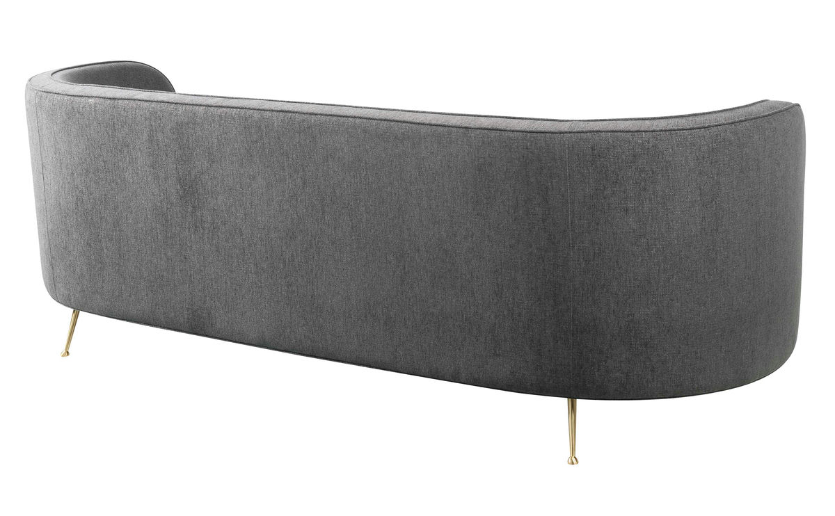 TOV Furniture Flare Grey Tweed Sofa