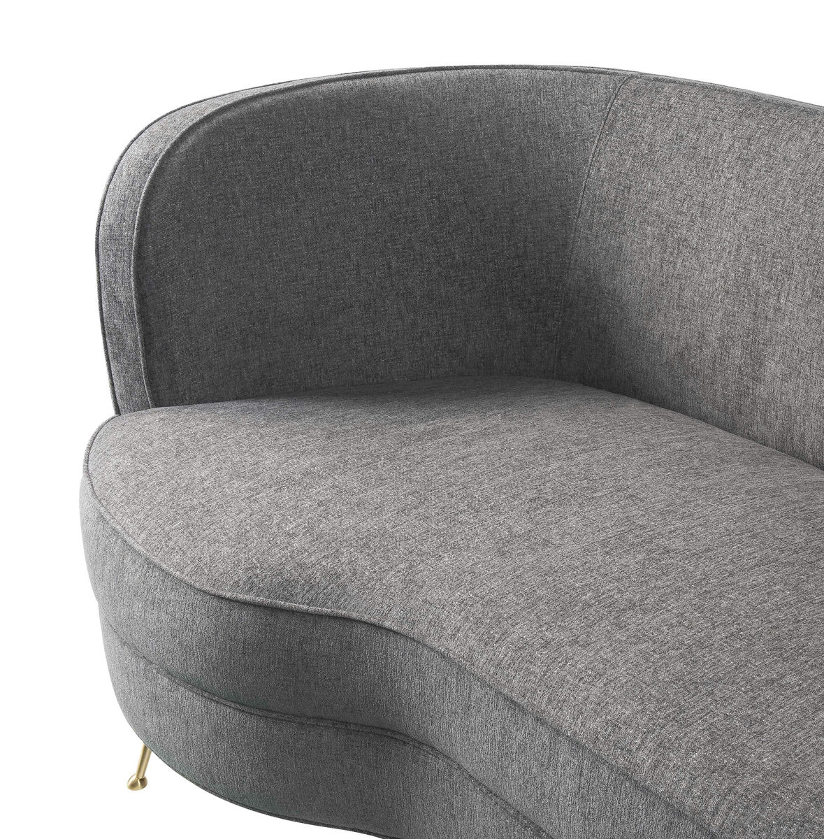 TOV Furniture Flare Grey Tweed Sofa