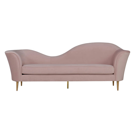 TOV Furniture Plato Blush Velvet Sofa
