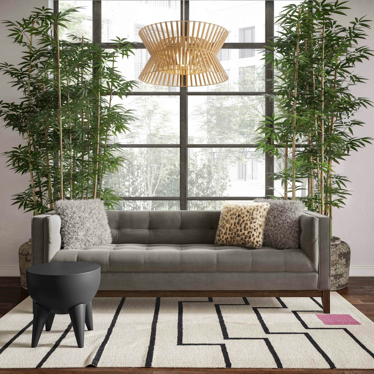 TOV Furniture Gavin Light Grey Sofa