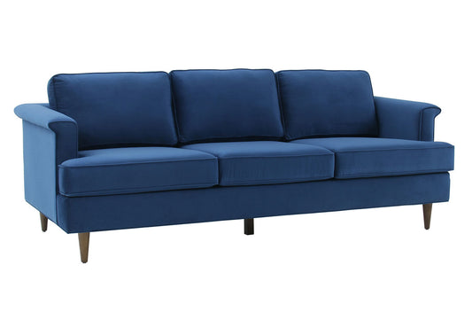 TOV Furniture Porter Navy Velvet Sofa