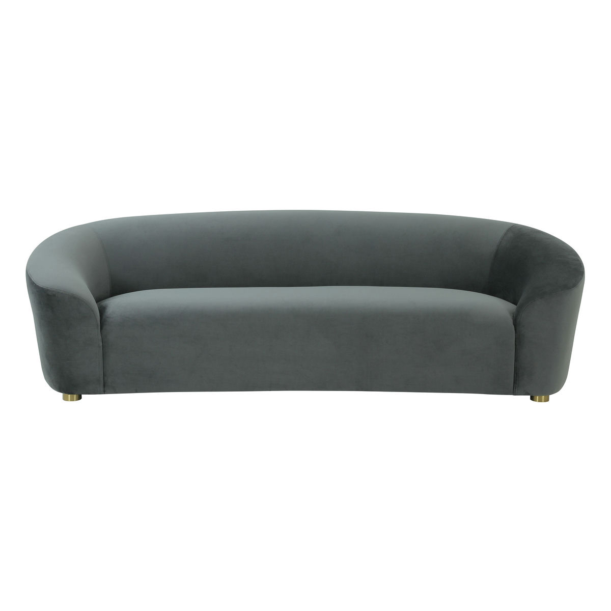TOV Furniture Serenity Grey Velvet Sofa