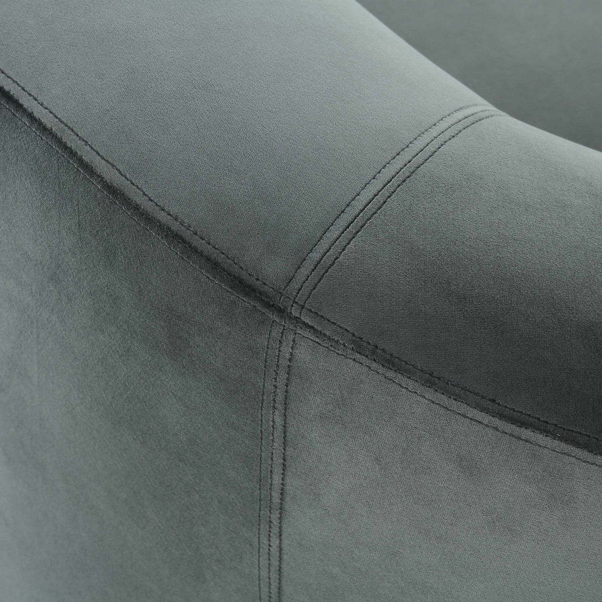 TOV Furniture Serenity Grey Velvet Sofa