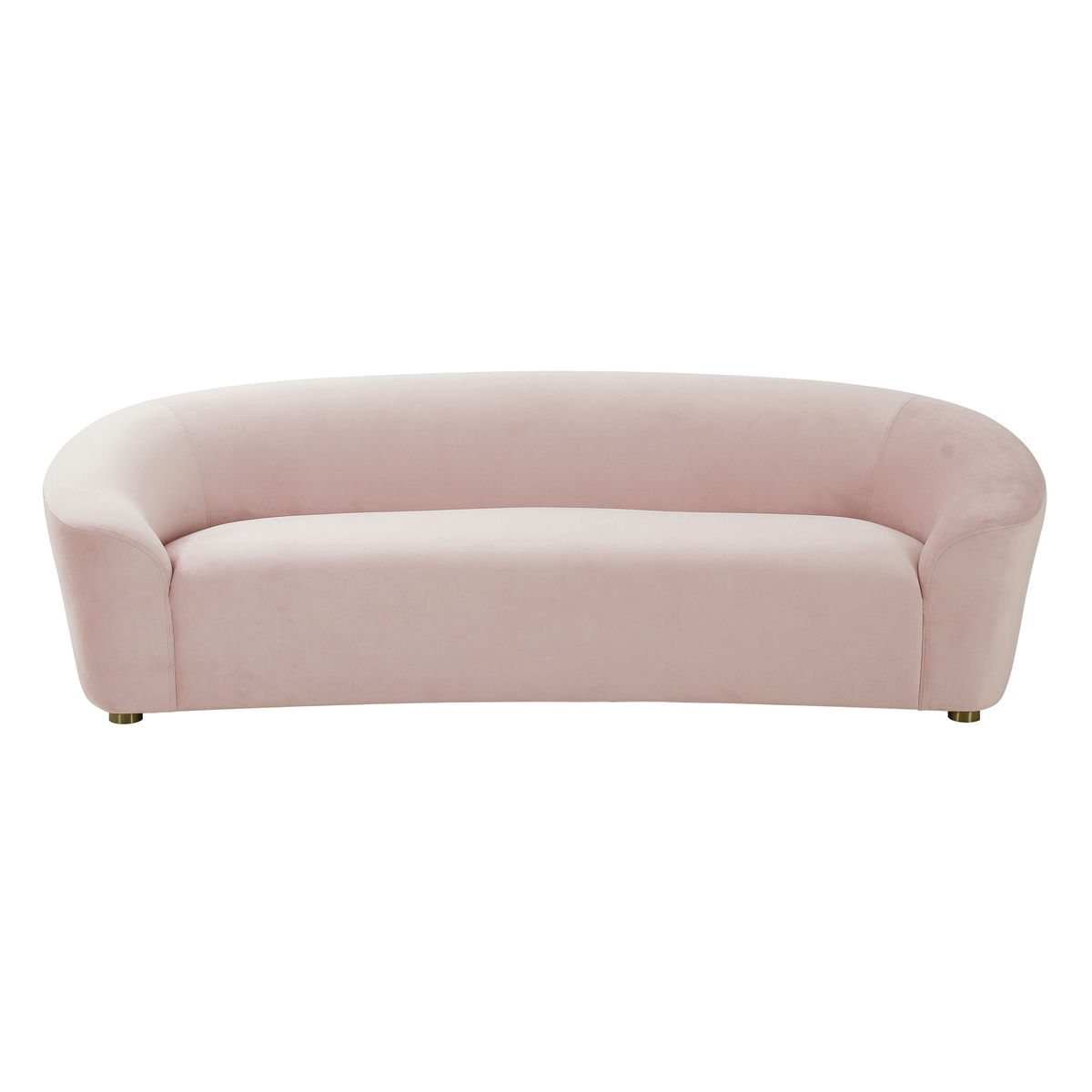 TOV Furniture Serenity Blush Velvet Sofa