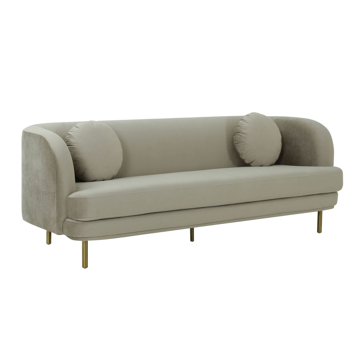 TOV Furniture Sariah Alabaster Velvet Sofa