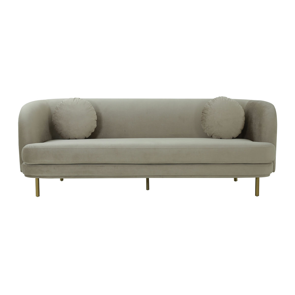 TOV Furniture Sariah Alabaster Velvet Sofa