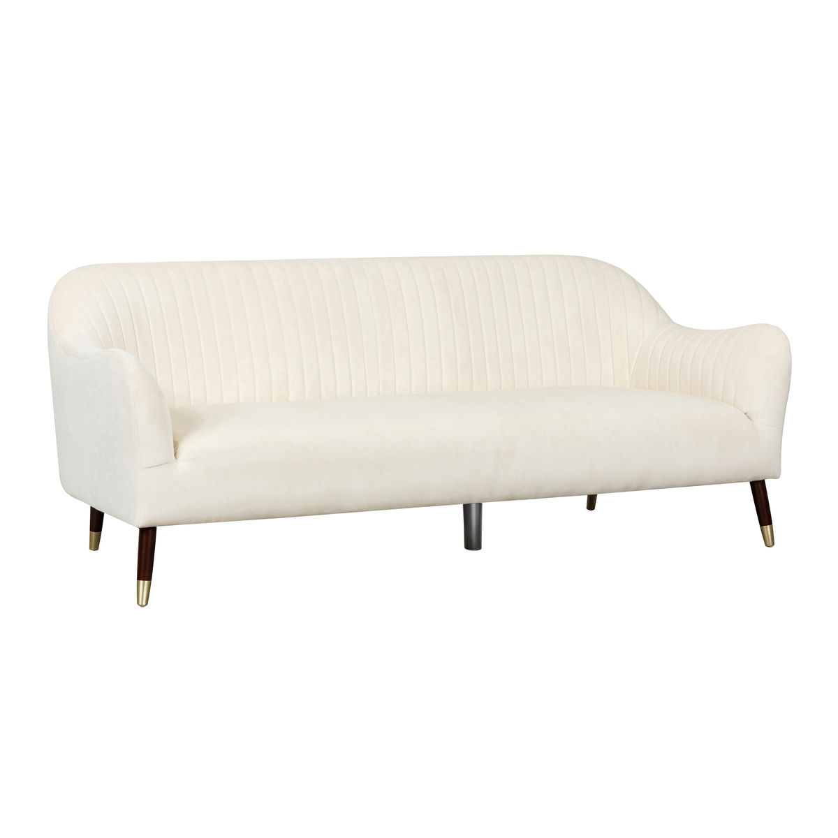 TOV Furniture Natalia Cream Velvet Sofa