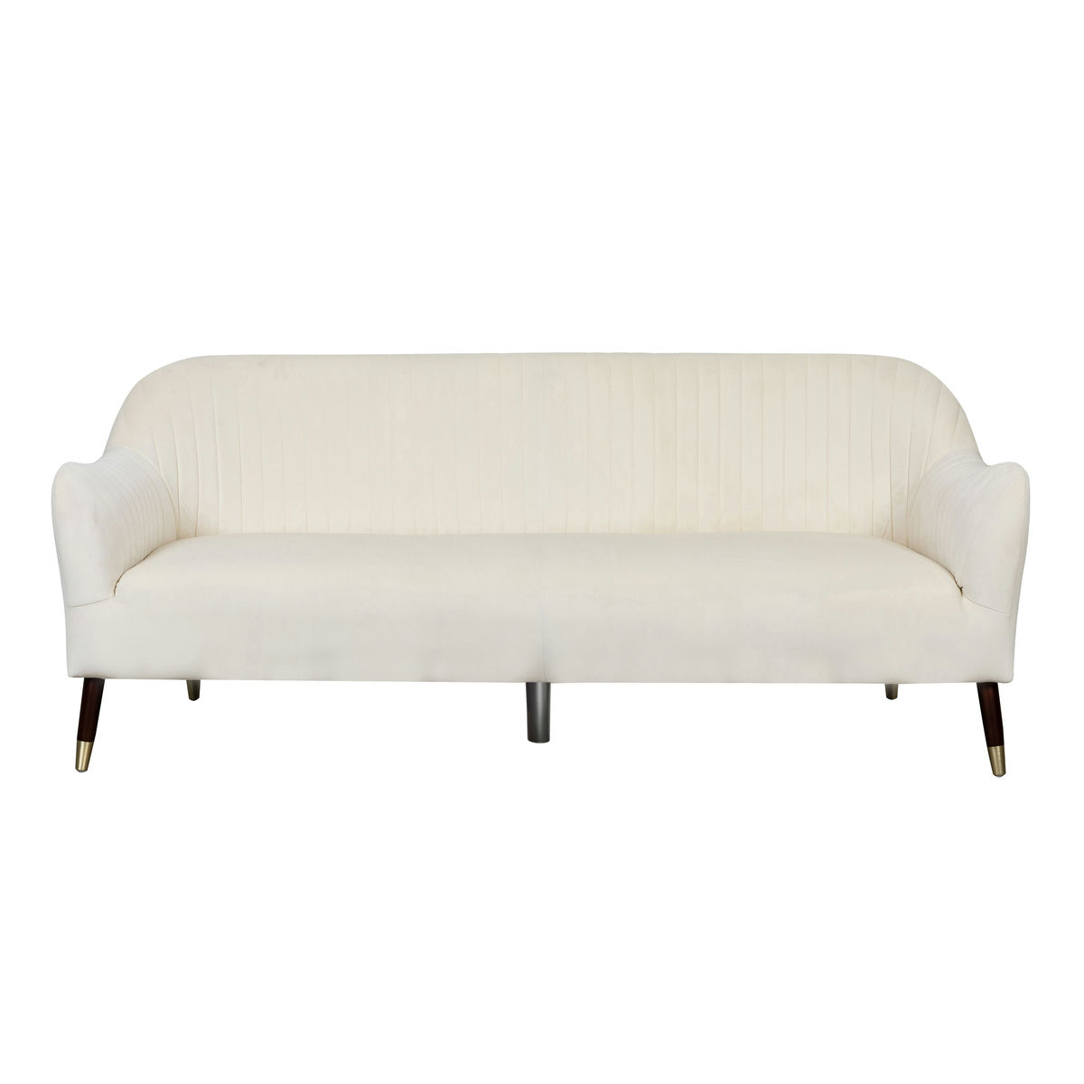 TOV Furniture Natalia Cream Velvet Sofa
