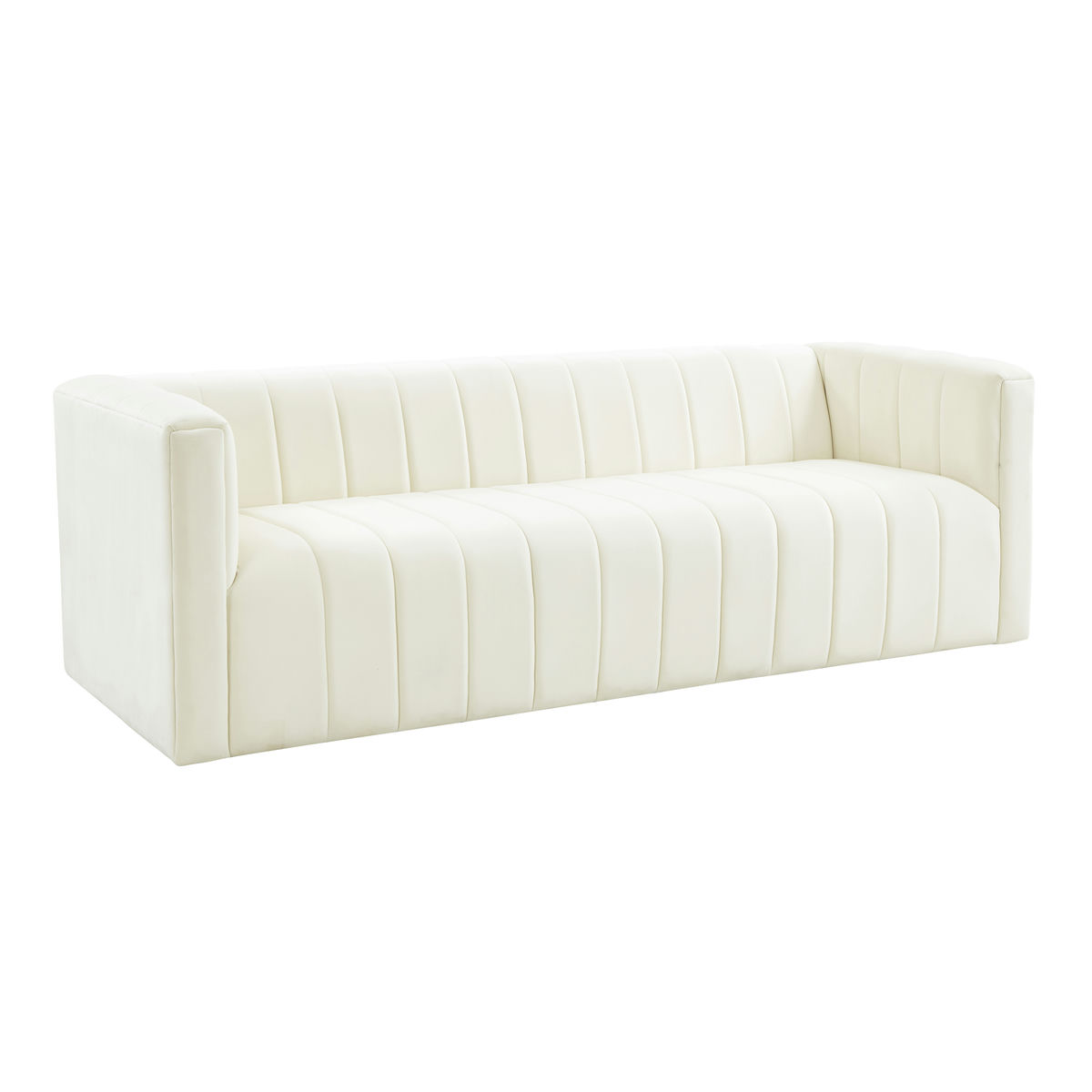 TOV Furniture Norah Cream Velvet Sofa