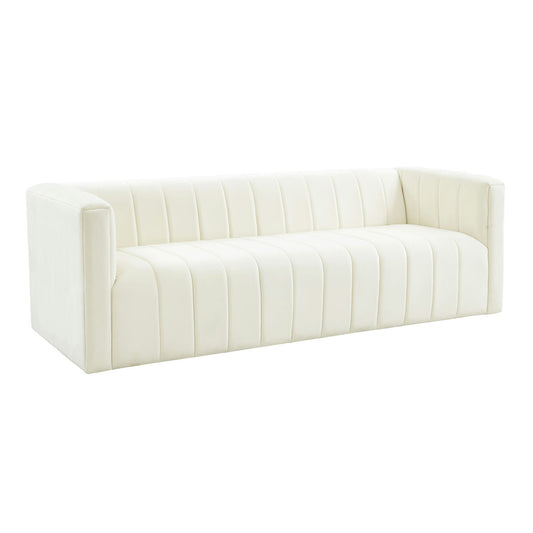 TOV Furniture Norah Cream Velvet Sofa