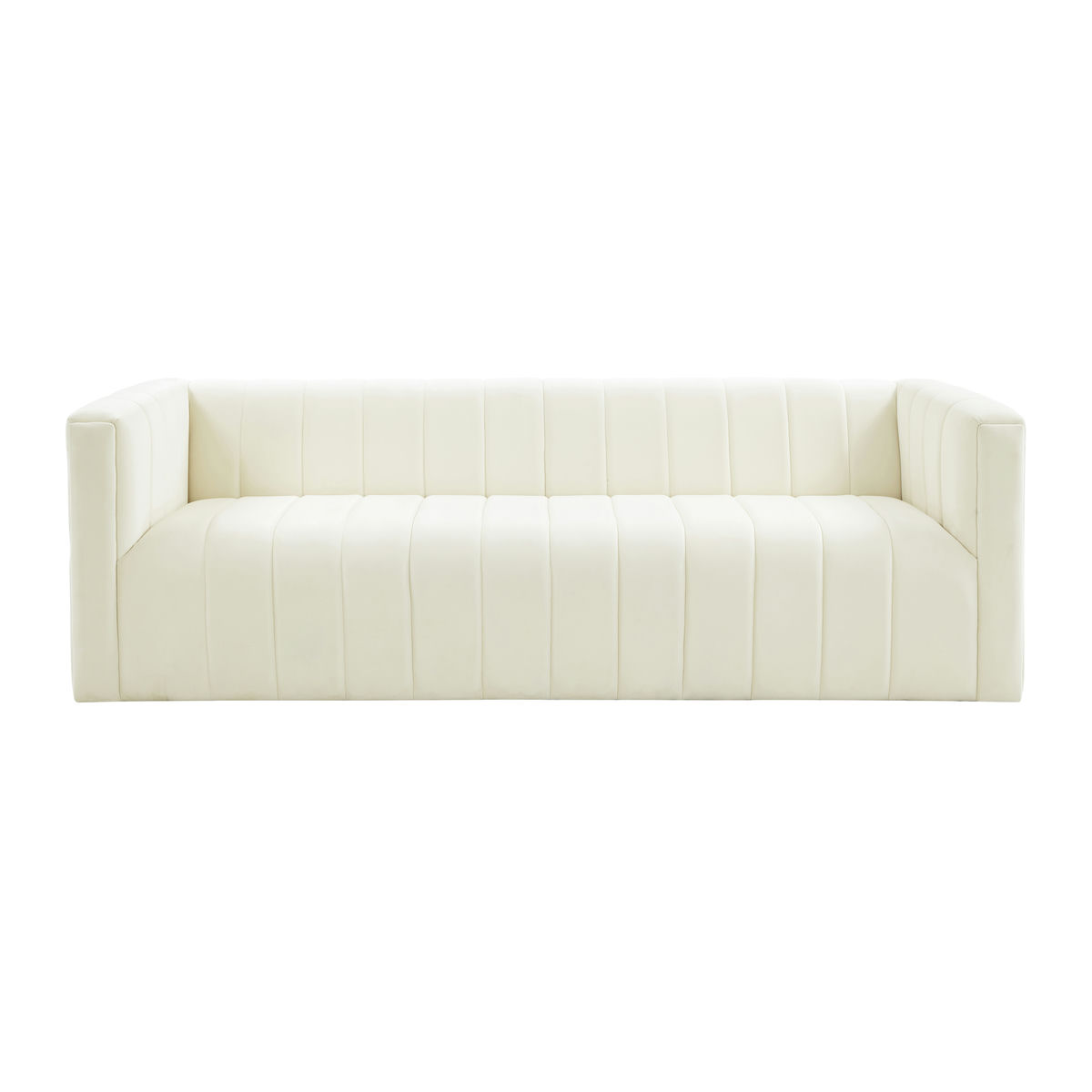 TOV Furniture Norah Cream Velvet Sofa