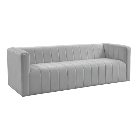 TOV Furniture Norah Grey Velvet Sofa