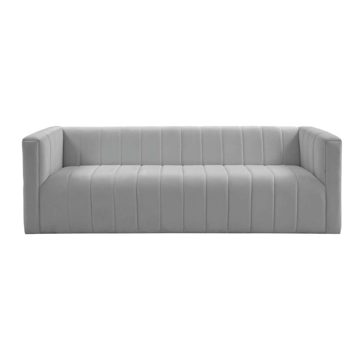 TOV Furniture Norah Grey Velvet Sofa