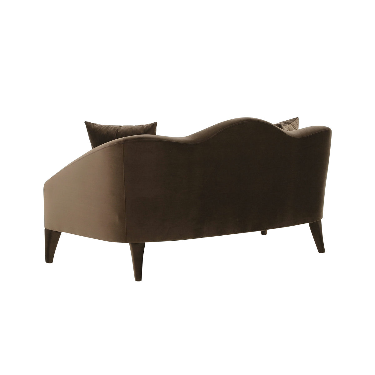 TOV Furniture Naya Chocolate Velvet Loveseat