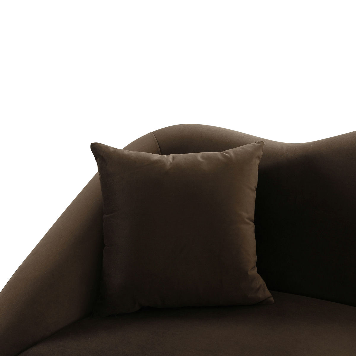 TOV Furniture Naya Chocolate Velvet Loveseat