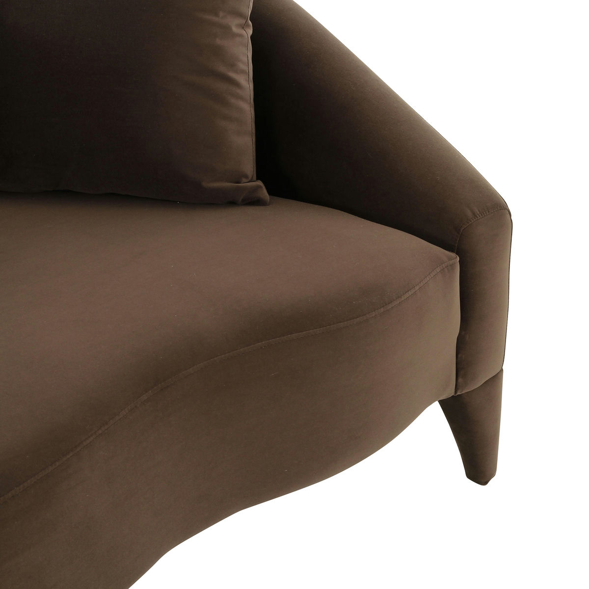 TOV Furniture Naya Chocolate Velvet Loveseat