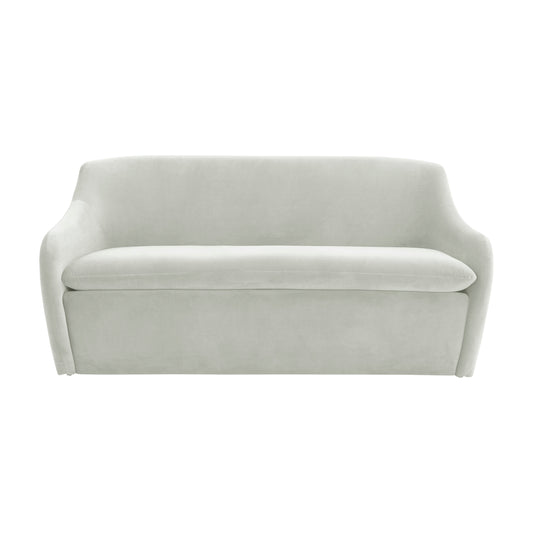 TOV Furniture Cellia Light Grey Velvet Loveseat