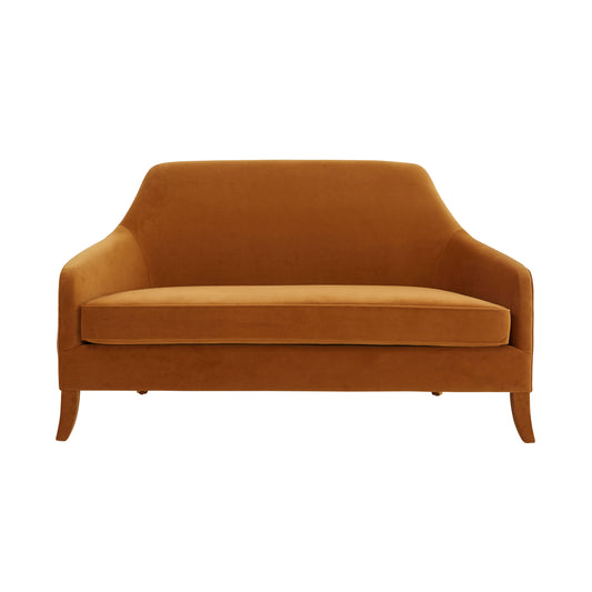 TOV Furniture Neveah Turmeric Velvet Loveseat