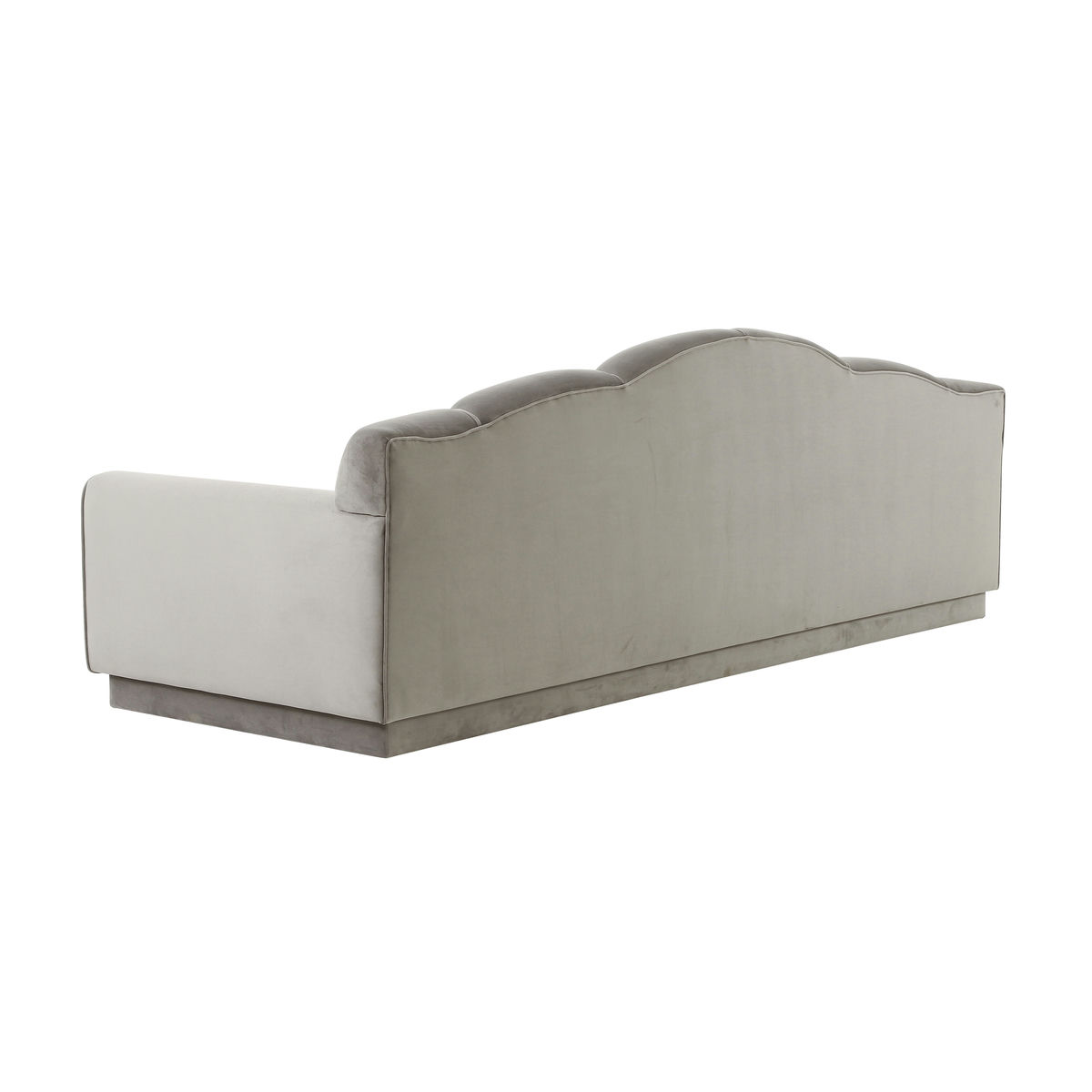 TOV Furniture Bianca Light Grey Velvet Sofa
