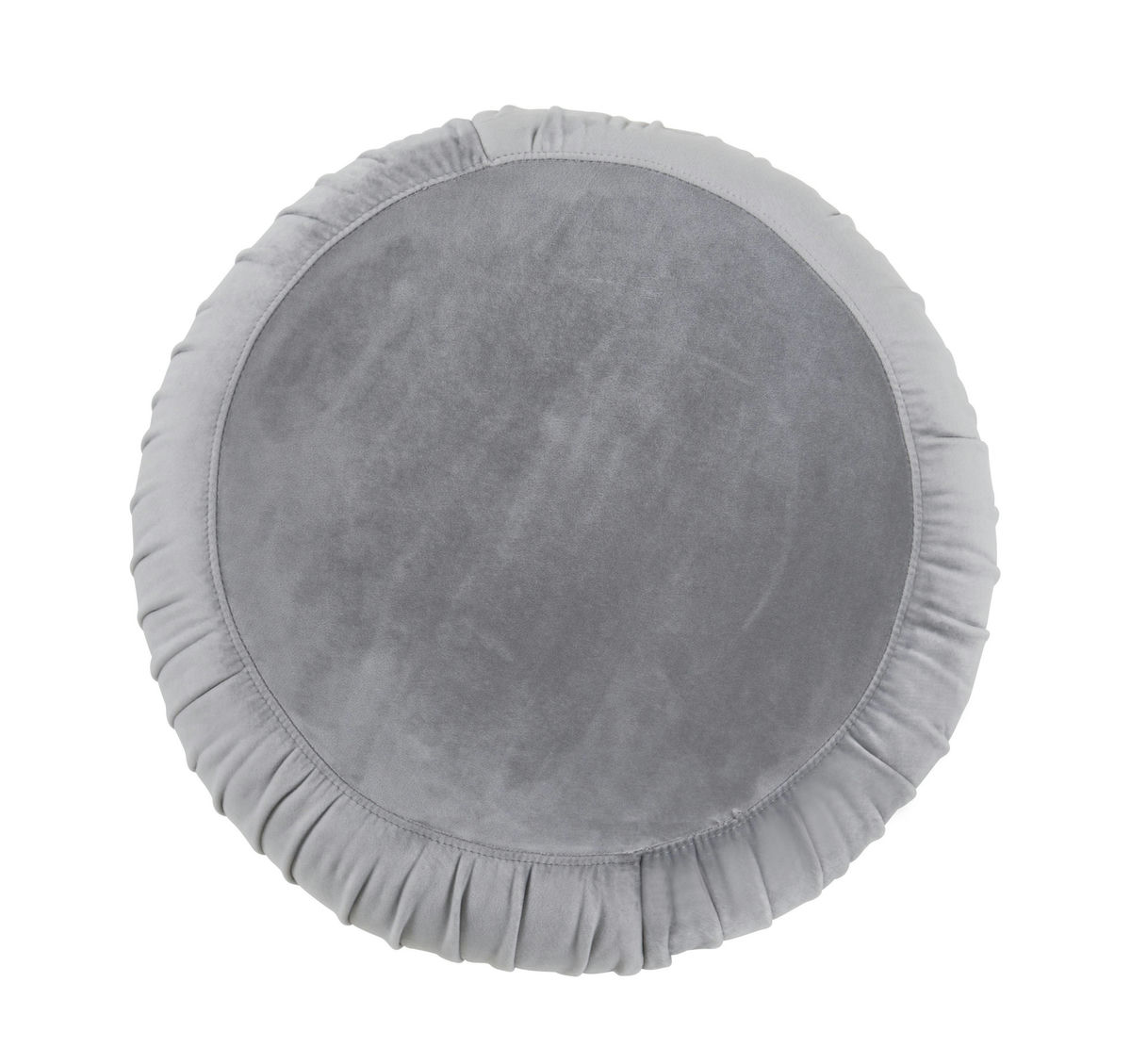 TOV Furniture Tulip Grey Velvet Ottoman