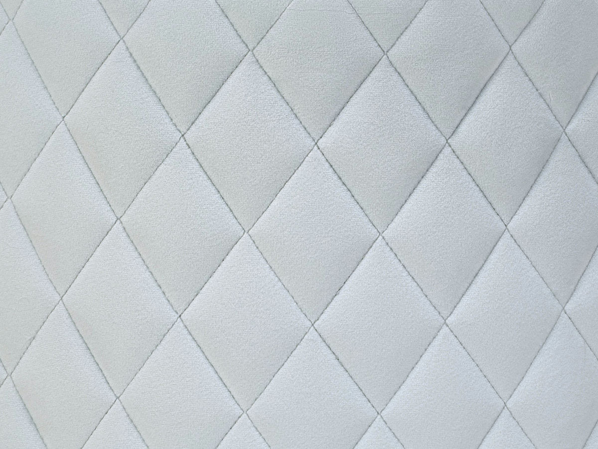 TOV Furniture Abir Light Blue Velvet Ottoman