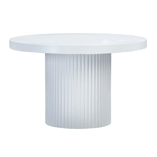 TOV Furniture Wave Concrete Round Dining Table