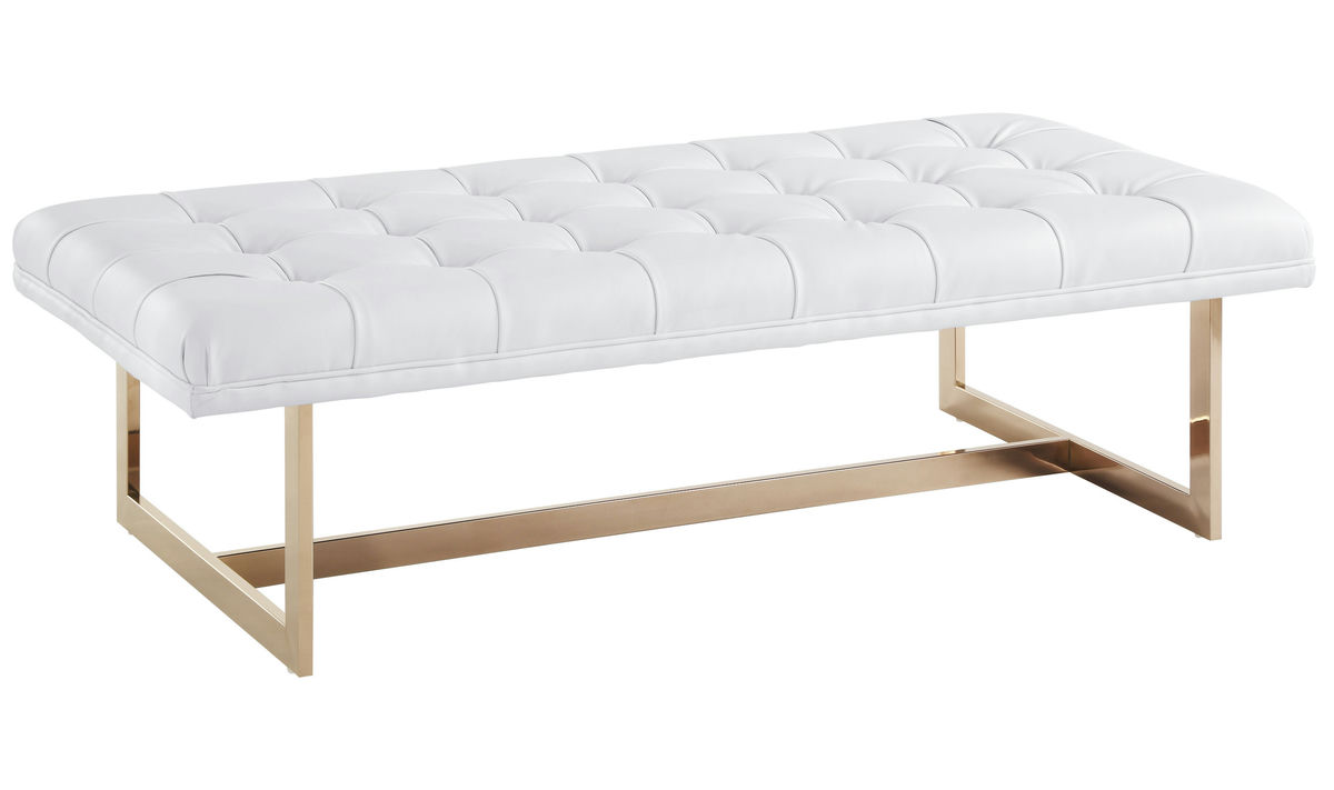 TOV Furniture Oppland White Bench