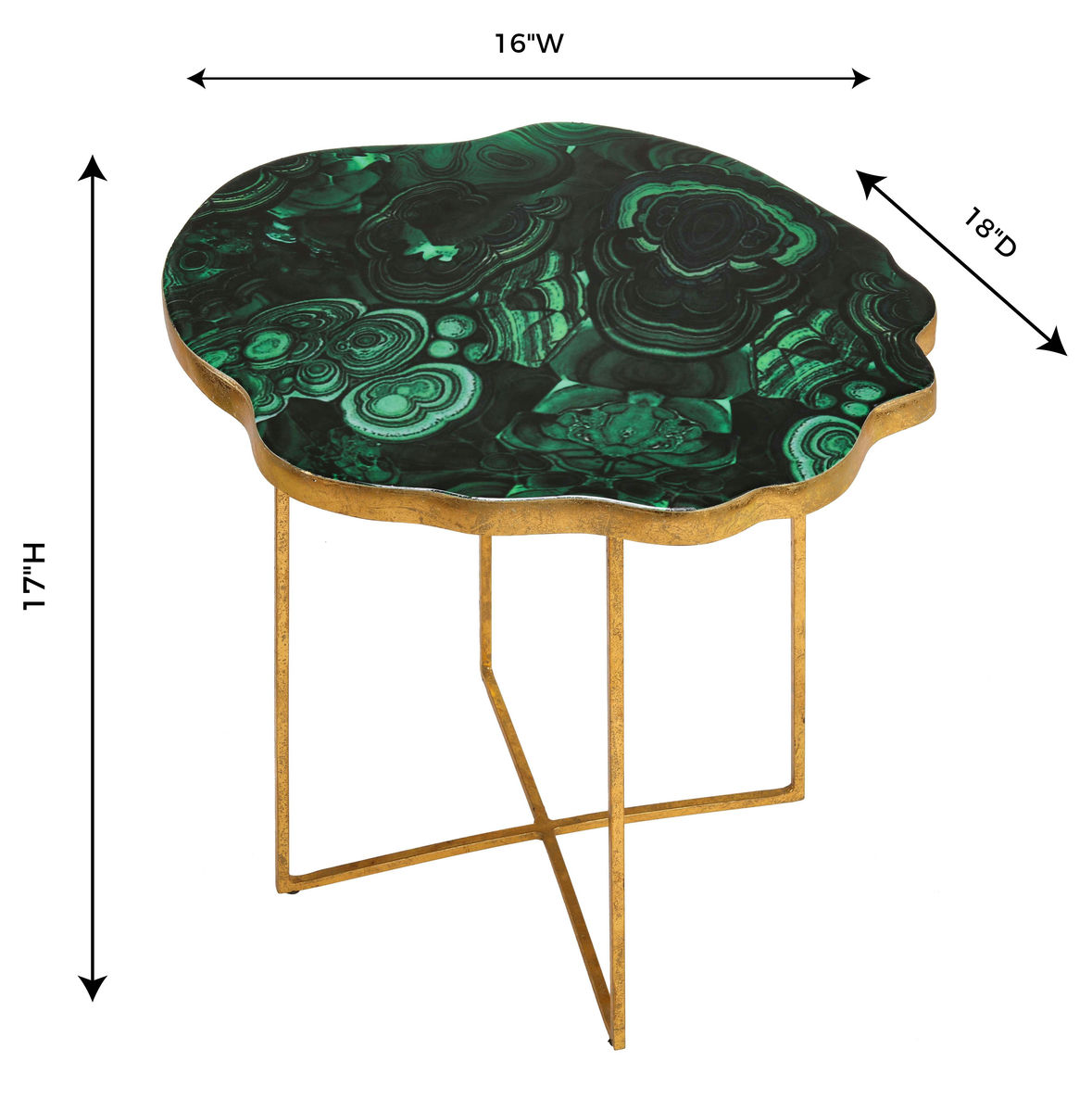 TOV Furniture Lily Agate Side Table