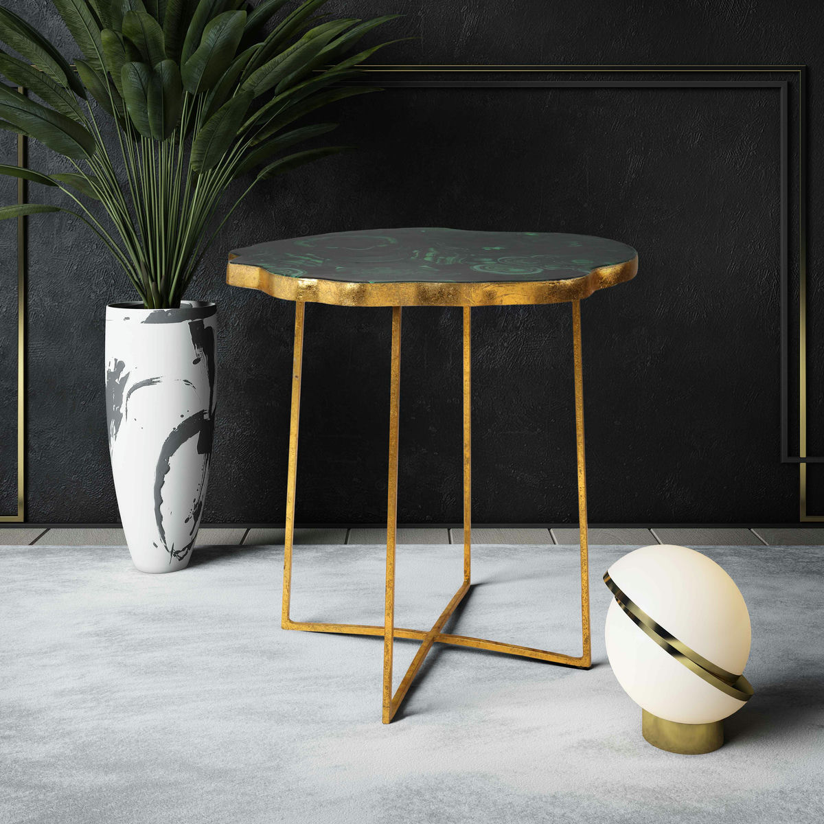 TOV Furniture Lily Agate Side Table