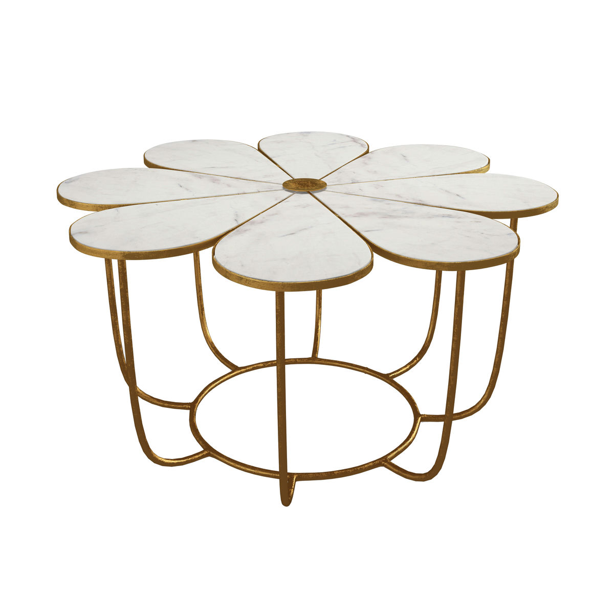 TOV Furniture Flower Marble Coffee Table