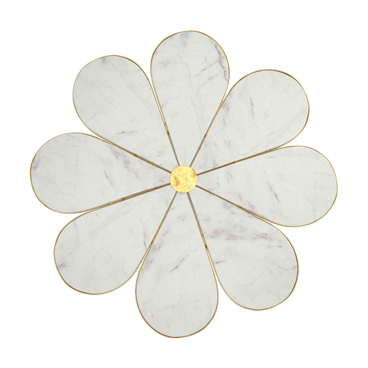 TOV Furniture Flower Marble Coffee Table