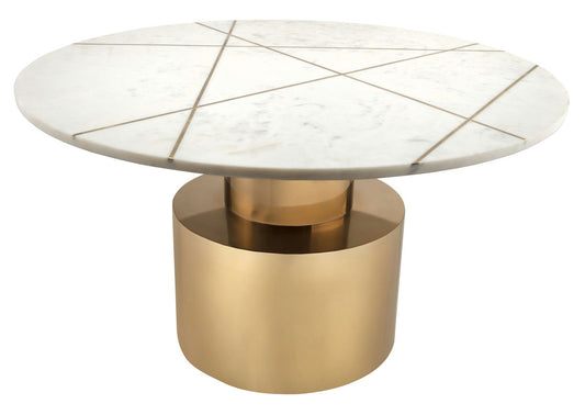 TOV Furniture Terzo White Marble Coffee Table