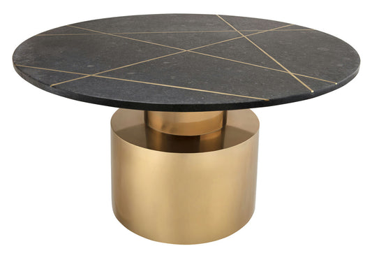 TOV Furniture Terzo Black Marble Coffee Table