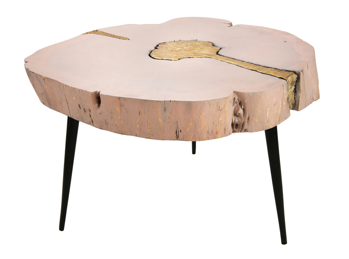 TOV Furniture Timber Pink and Brass Coffee Table