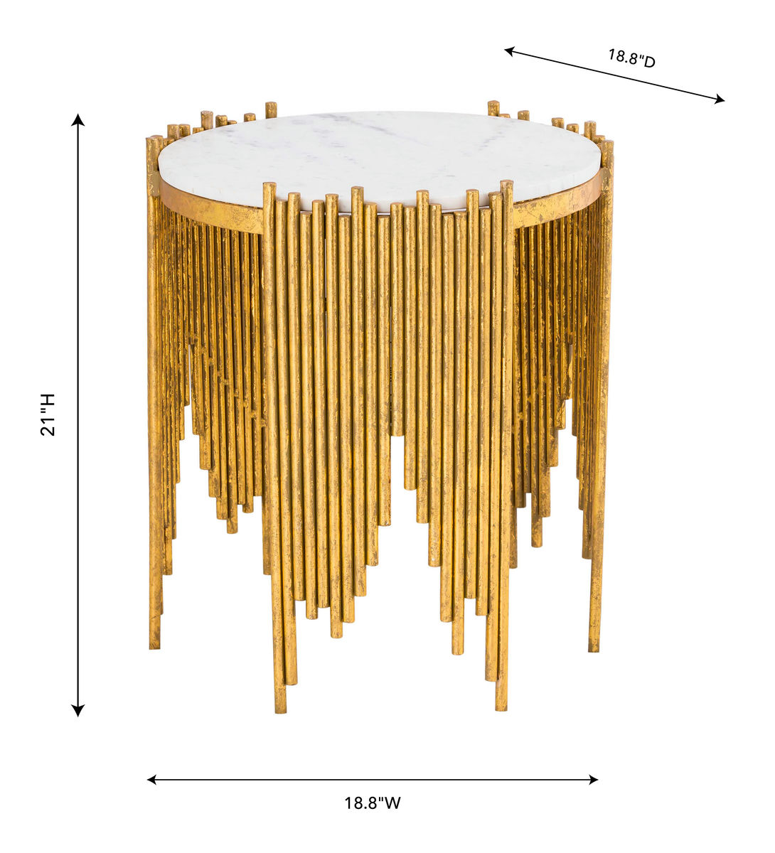 TOV Furniture Waterfall Side Table