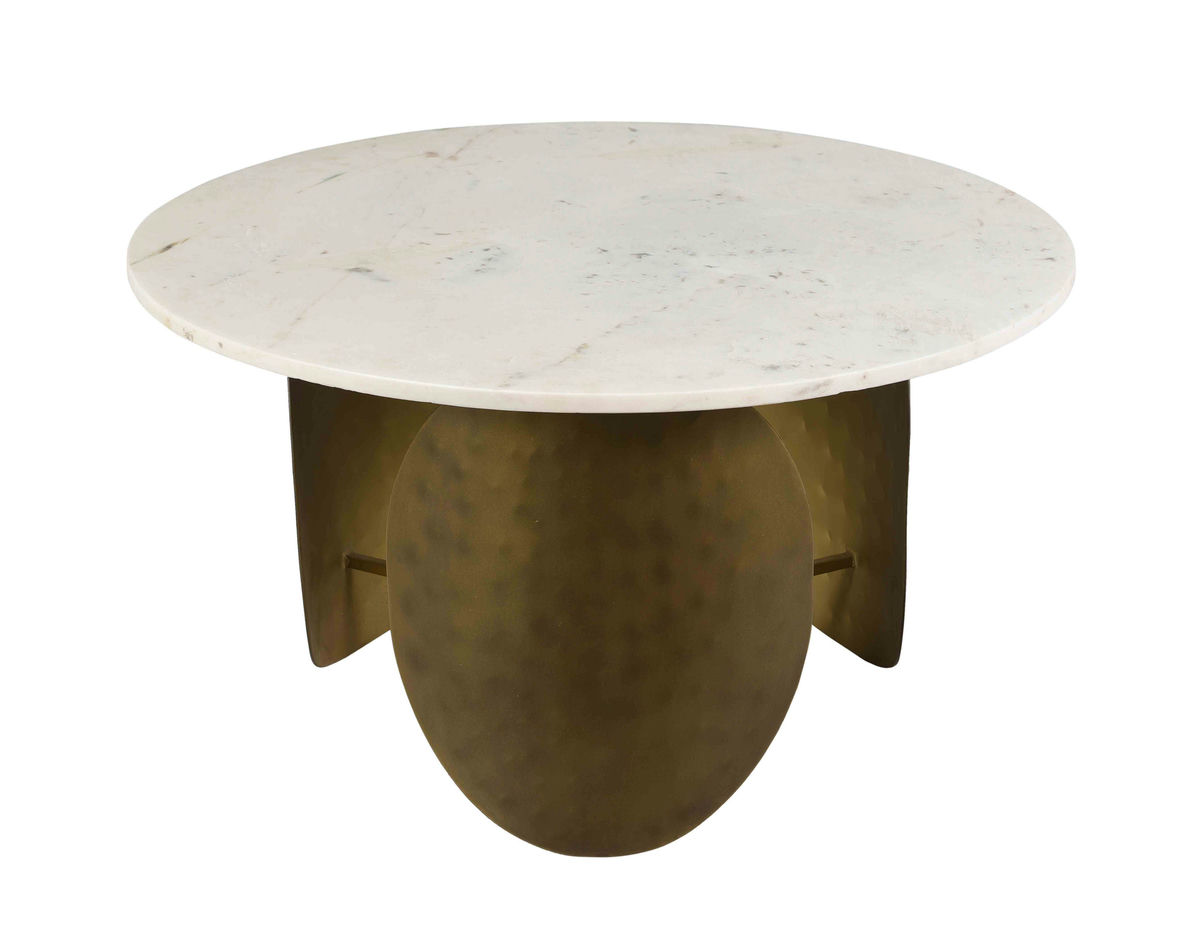 TOV Furniture Indio White Marble Coffee Table