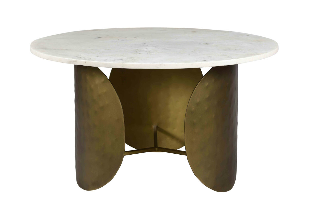 TOV Furniture Indio White Marble Coffee Table