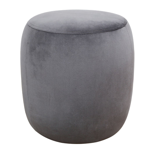 TOV Furniture Willow Grey Velvet Ottoman