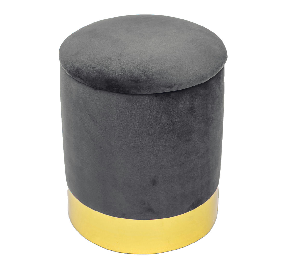 TOV Furniture Pri Grey Storage Ottoman