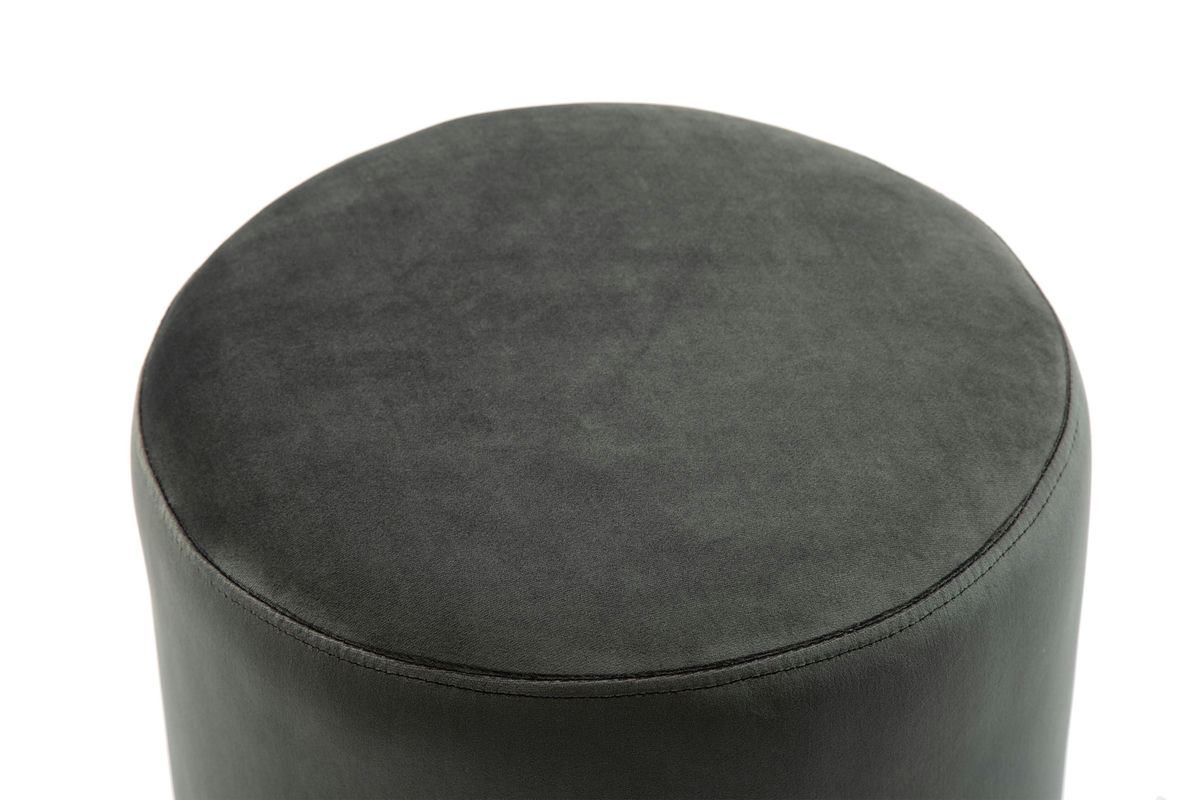 TOV Furniture Pri Grey Velvet Ottoman