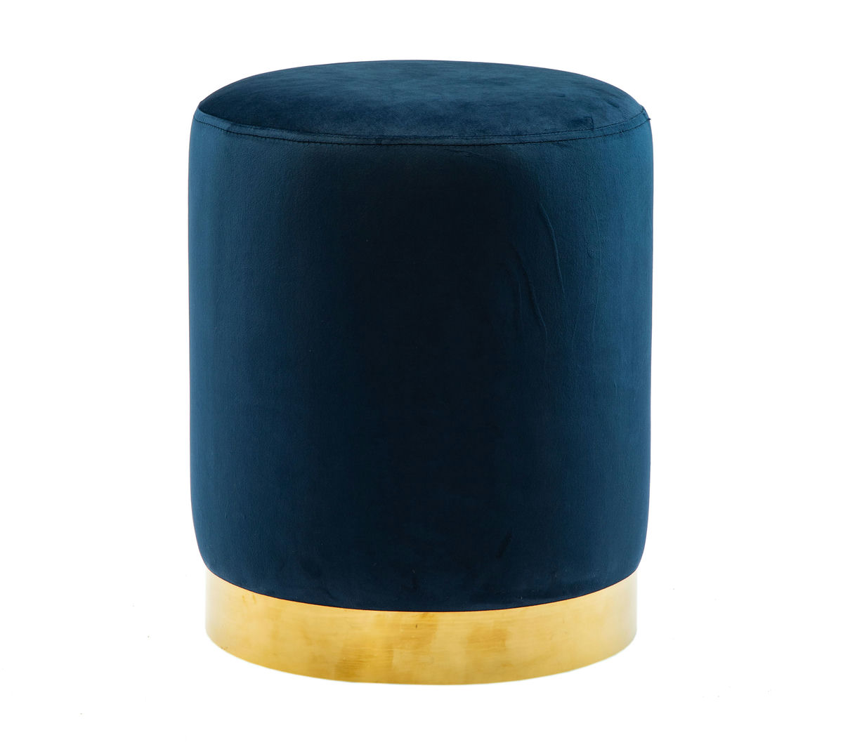 TOV Furniture Pri Navy Velvet Ottoman