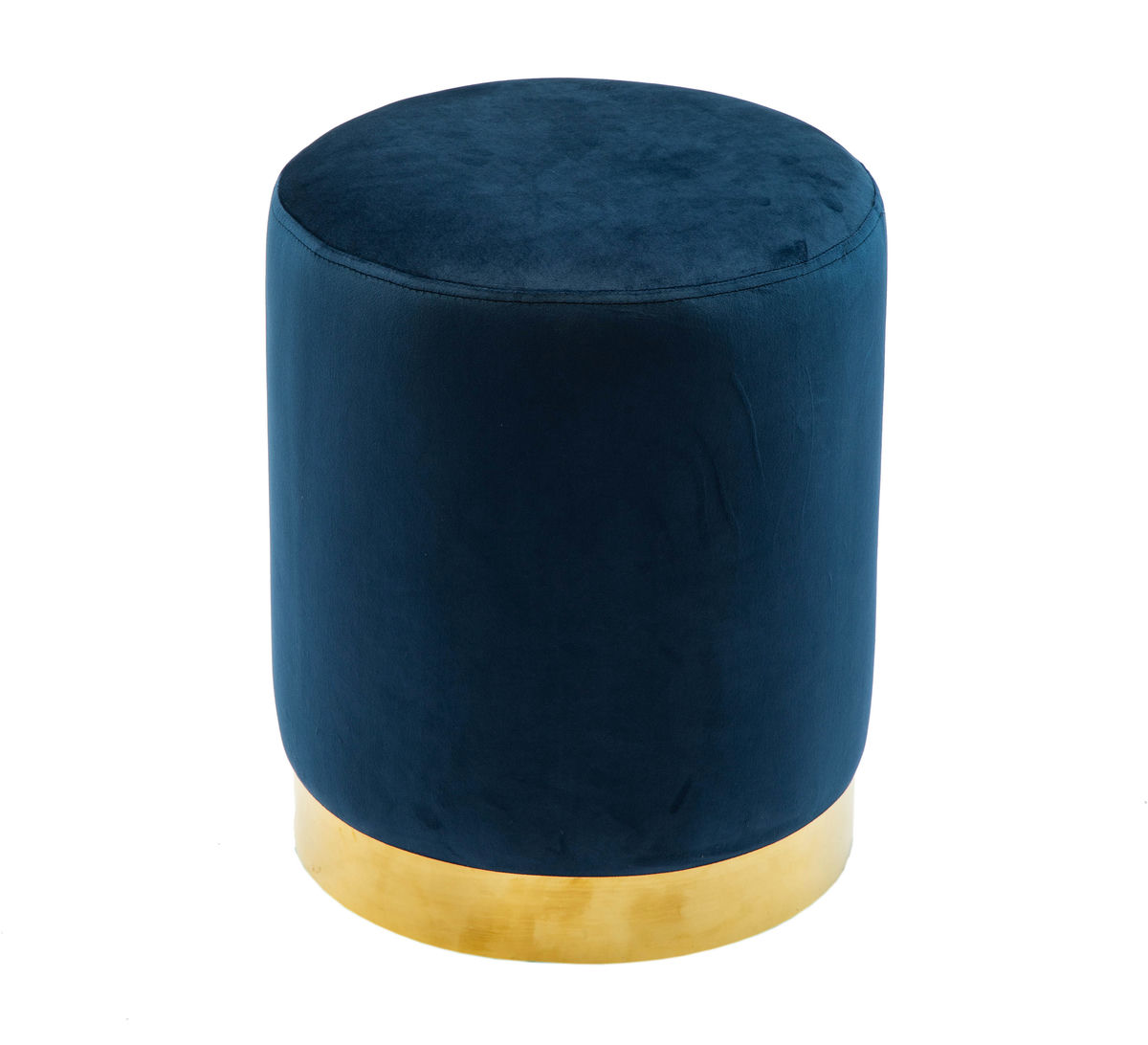 TOV Furniture Pri Navy Velvet Ottoman