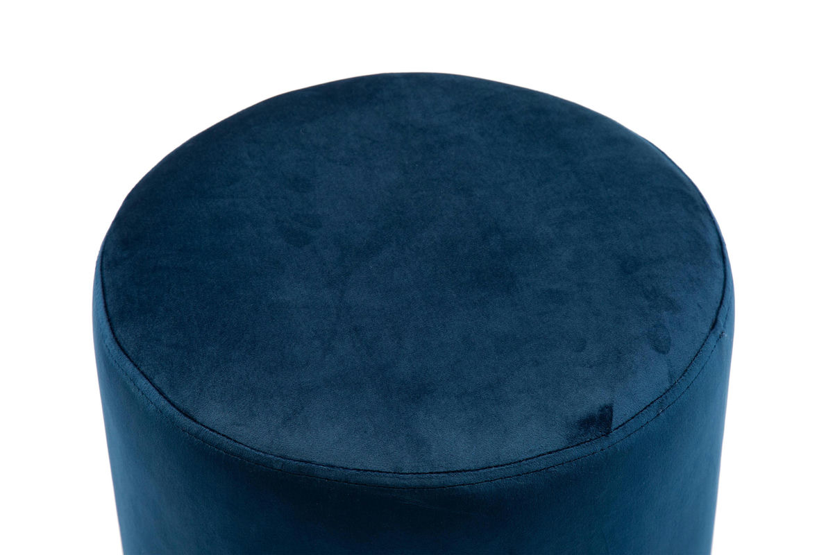 TOV Furniture Pri Navy Velvet Ottoman