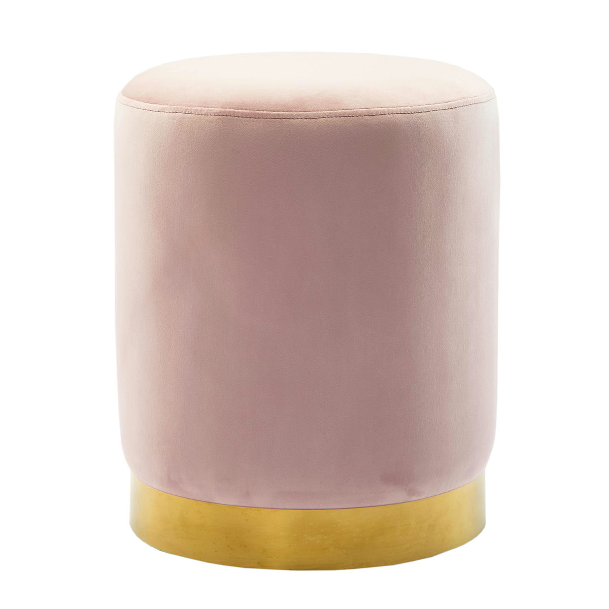 TOV Furniture Pri Blush Velvet Ottoman